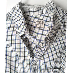 Men's Plaid Standard Fit Long Sleeve Button-Down M